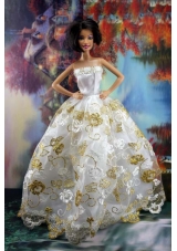 Lace Sweet White Princess Dress For Barbie Doll Dress