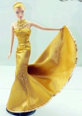 Gorgeous Gold Dress For Noble Barbie