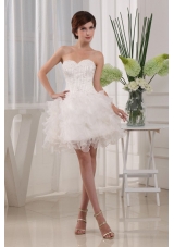 2013 Custom Made Ball Gown White Prom Cocktial Dress With Sweetheart