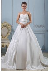 Modest Princess Sweetheart Beaded Decorate and Ruch Wedding Gowns For Wedding Party