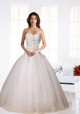 Elegant Ball Gown Sweetheart Wedding Dresses with Beading
