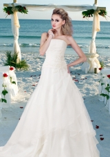 Custom Made Appliques Wedding Dress with Sweetheart