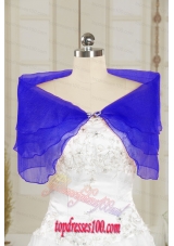 2015 Winter Beautiful Blue Shawls with Beading