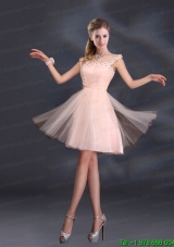 A Line Tulle 2015 Sturning Christmas Party Dresses with Straps