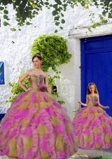 2015 Discount Multi-color Princesita Dress with Beading and Ruffles