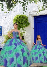 2015 Custom Made Multi-color Princesita Dress with Beading and Ruffles
