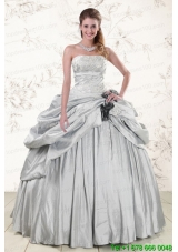 2015 Custom Made Quinceanera Dresses with Strapless