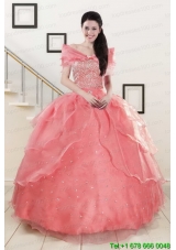 Cheap Beaded Ball Gown Sweetheart Quinceanera Dresses