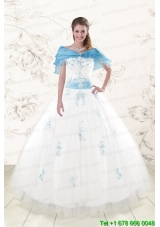 White Ball Gown Discount New Style Quinceanera Dresses for 2015