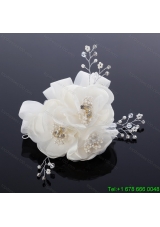 2014 Cute Pearl Net Yarn Chiffon Hair Flowers