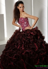2015 Modern Multi Color Quinceanera Gowns with Ruffles and Appliques