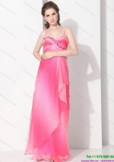 Remarkable 2015 Spaghetti Straps Prom Dress in Multi Color