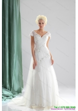 Brand New 2015 Beading and Lace Wedding Dress with Court Train