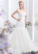 2015 Elegant Sweetheart Mermaid Wedding Dress with Lace