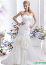 2015 Wonderful Sweetheart Wedding Dress with Ruching