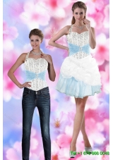 Perfect 2015 Halter Top Detachable Prom Skirts with Beading and Pick Ups