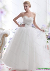 2015 Fashionable Sweetheart Wedding Dress with Paillette