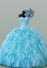 Elegant Beading Sweetheart Quinceanera Dresses for 2015