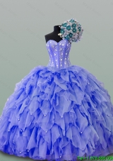 2015 Quinceanera Dresses with Beading and Ruffles