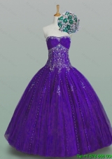 Flirting Strapless Quinceanera Dresses with Beading and Appliques