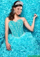 Gorgeous Aqua Blue Quinceanera Dresses with Beading and Ruffles