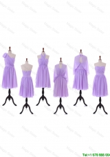 2016 Designer Empire Prom Dresses with Ruching in Lavender