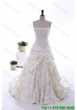 Most Popular Beading and Embroidery Court Train Wedding Dresses for 2016