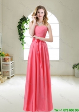 Junior 2016 Prom Dresses with Sashes and Ruching