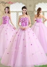 New Arrivals 2016 Straps Quinceanera Dresses with Strapless