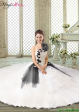 Popular Ruffles and Appliques one shoulder Sweet 16 Gowns