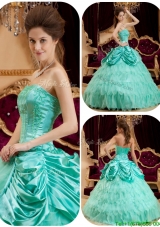Fashionable Pick Ups and Ruffles Quinceanera Gowns
