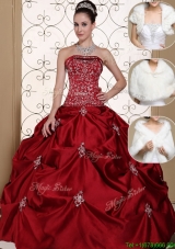 Most Popular Strapless Quinceanera Gowns with Embroidery and Pick Ups