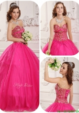 2016 Plus Size A Line Sweetheart Quinceanera Gowns with Beading