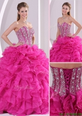 Plus Size Fuchsia Ball Gown Sweetheart Quinceanera Dresses