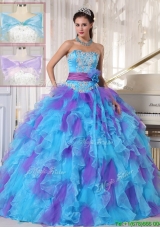 Plus Size Strapless Beading and Appliques Quinceanera Gowns