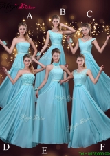 2016 Cheap Empire Aqua Blue Prom Dresses