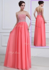 Beautiful Sweetheart Watermelon Fashion Evening Dresses with Beading