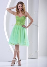 Lovely Sweetheart Beading Short Discount Evening Gowns for Party