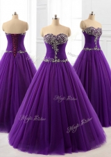 2016 Pretty In Stock Quinceanera Dresses in Purple