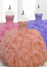 Low Price Custom Made Quinceanera Dresses with Beading
