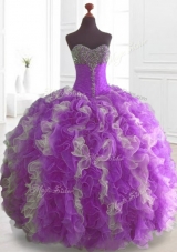 Elegant In Stock Quinceanera Dresses  with Beading and Ruffles