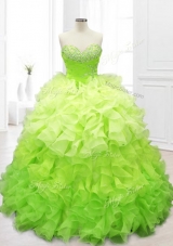 New Arrivals  In Stock Quinceanera Dresses with Beading and Ruffles