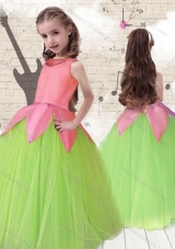 2016 Cheap Scoop Ball Gown Multi Color Little Girl Pageant Dresses