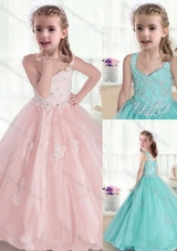 Beautiful Straps Mini Quinceanera Dresses  with Appliques and Beading