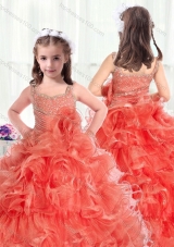 Fashionable Straps Mini Quinceanera Dresses  with Beading and Ruffles
