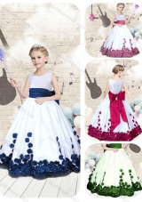 Hot Sale Scoop Long Mini Quinceanera Dresses with Bowknot