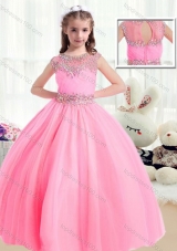 Sweet Ball Gown Cap Sleeves Mini Quinceanera Dresses  with Beading