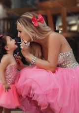2016 Prom Dress with Beading and New Style Beaded Little Girl Dress with Strapless
