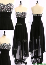 New Arrivals Empire Black Evening Dress with Beading for Winter