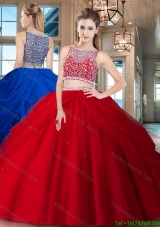 Cheap See Through Side Zipper Quinceanera Dress with Beading and Pick Ups
